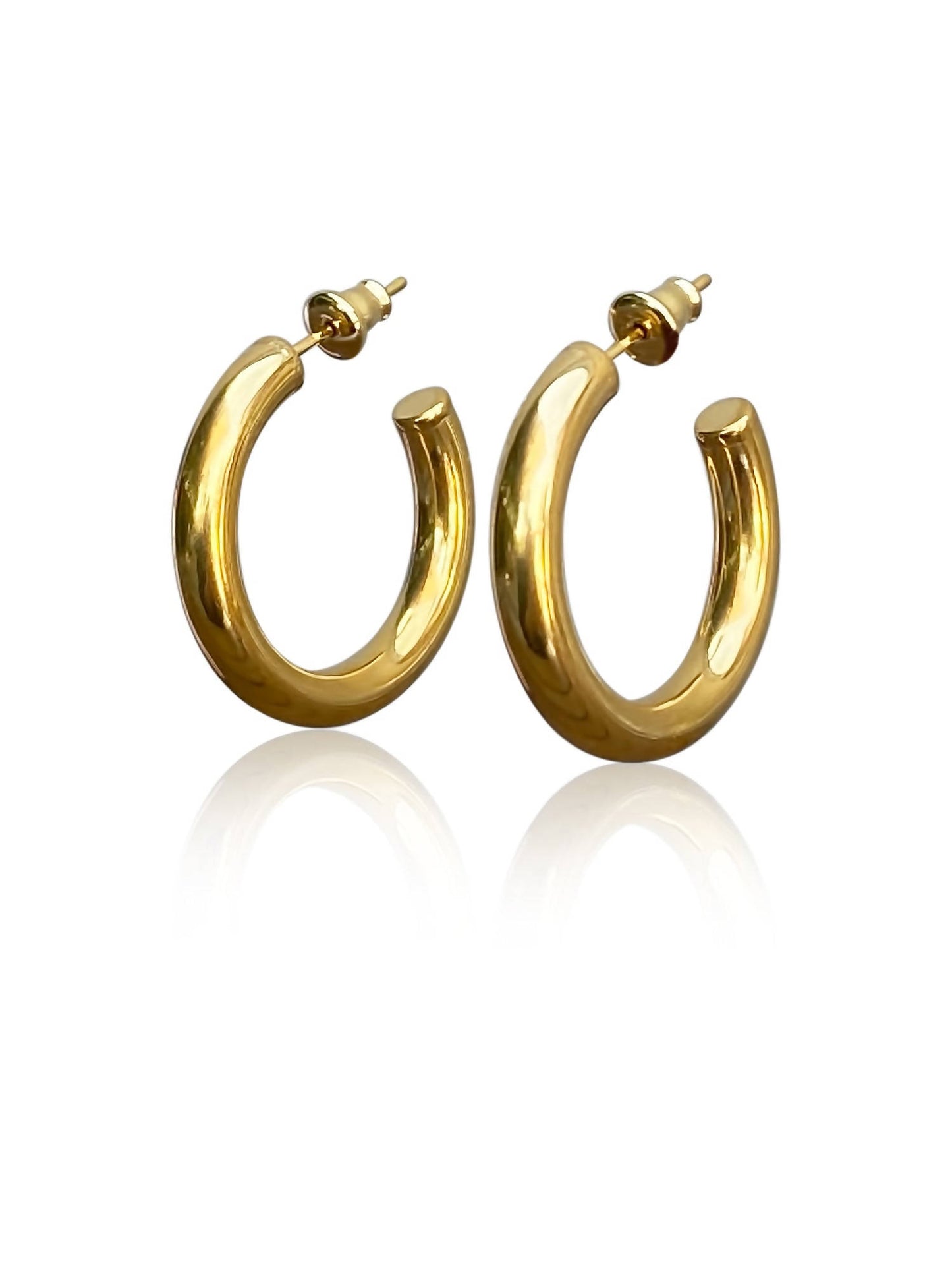 Zoie Gold Hoop Earrings